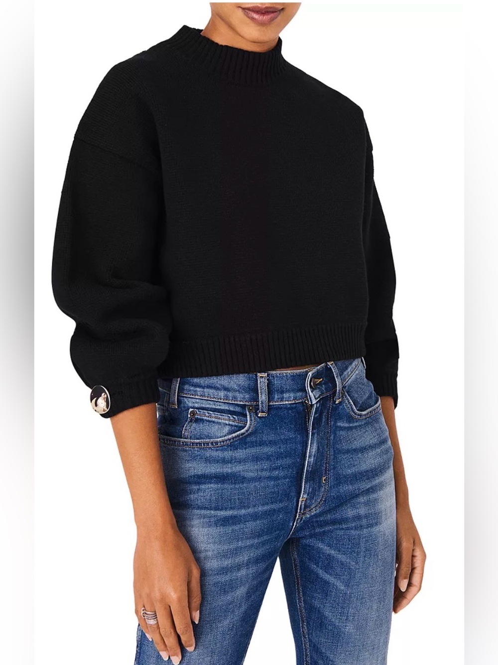 BA&SH Brille Mock Neck Sweater